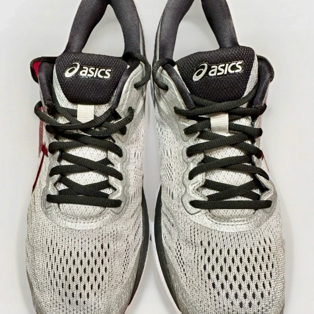 ASICS Men’s Size 10.5 Dynamic Duomax T749N Running Shoes Silver & Black GREAT - Picture 3 of 16